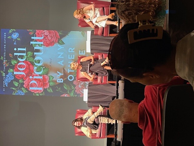 Author Jodi Picoult being interviewed at SD Writers Festival